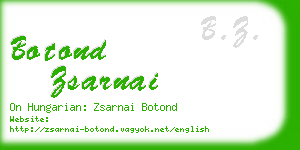 botond zsarnai business card